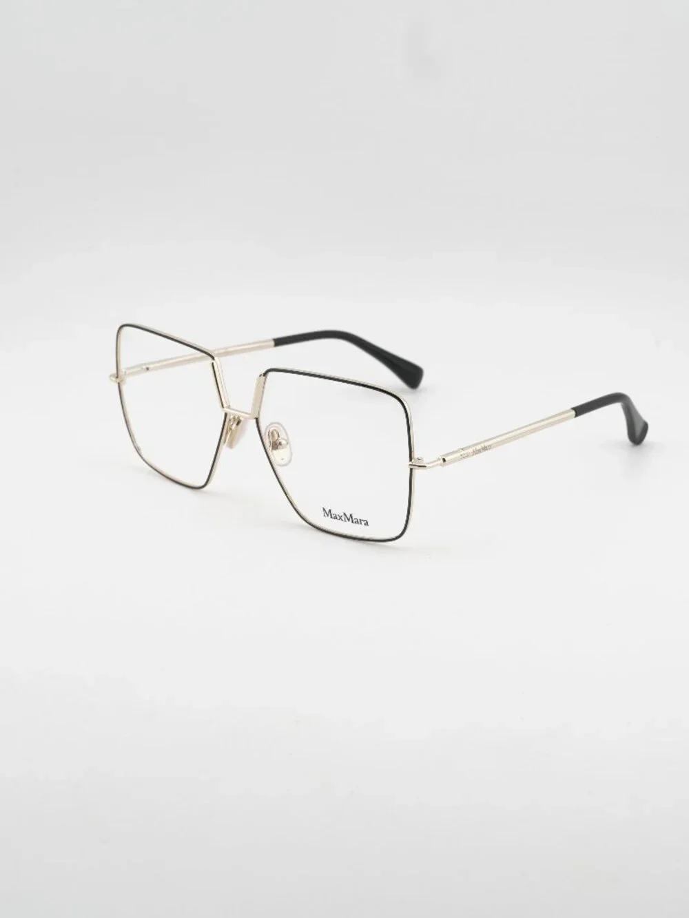 Max Mara MM5120 001 Eyeglasses Black / Gold 55mm Butterfly Frame